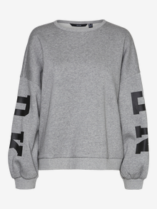 Vero Moda VMMALY Sweatshirt -Light Grey Melange - 10304832
