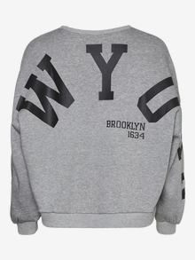 Vero Moda VMMALY Sweatshirt -Light Grey Melange - 10304832