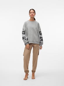 Vero Moda VMMALY Sweatshirt -Light Grey Melange - 10304832