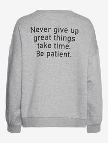 Vero Moda VMMALY Sweatshirt -Light Grey Melange - 10304832