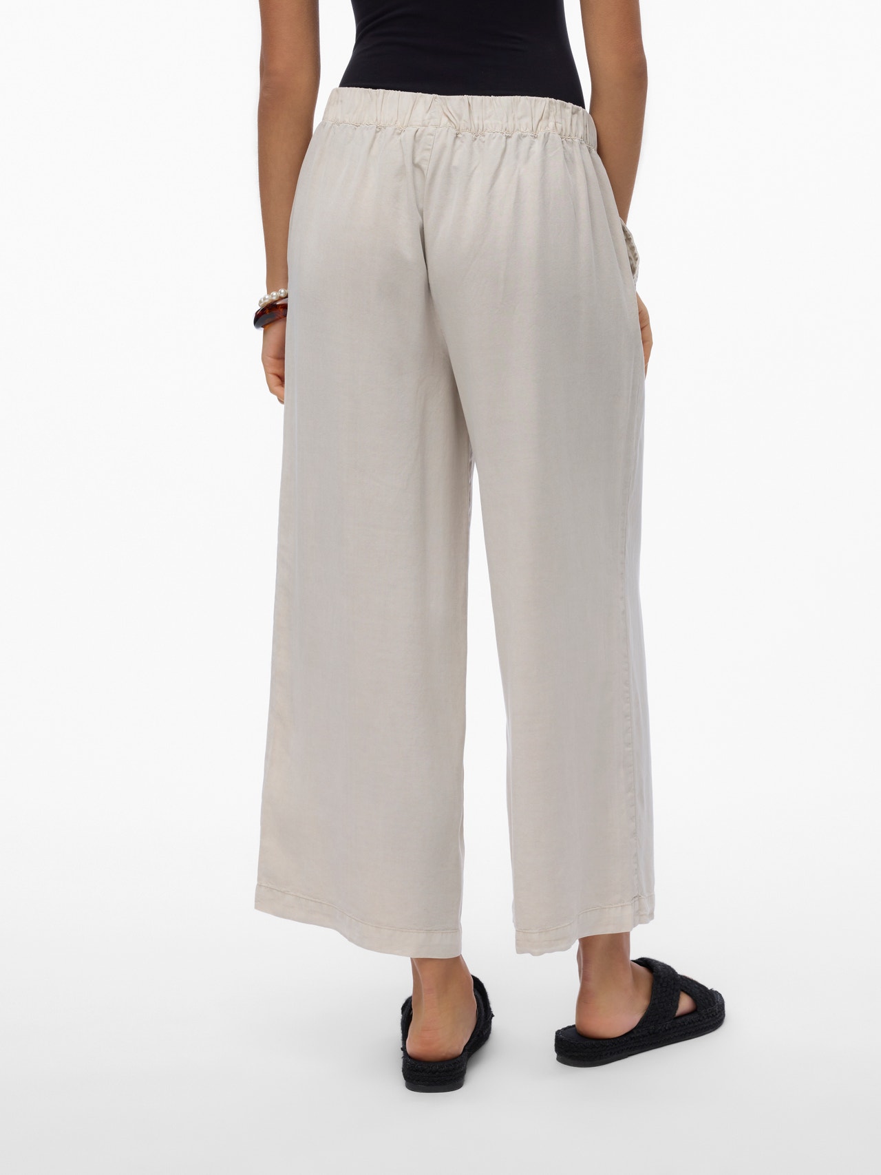 Vero Moda VMBREE Mid waist Trousers -Silver Lining - 10304861