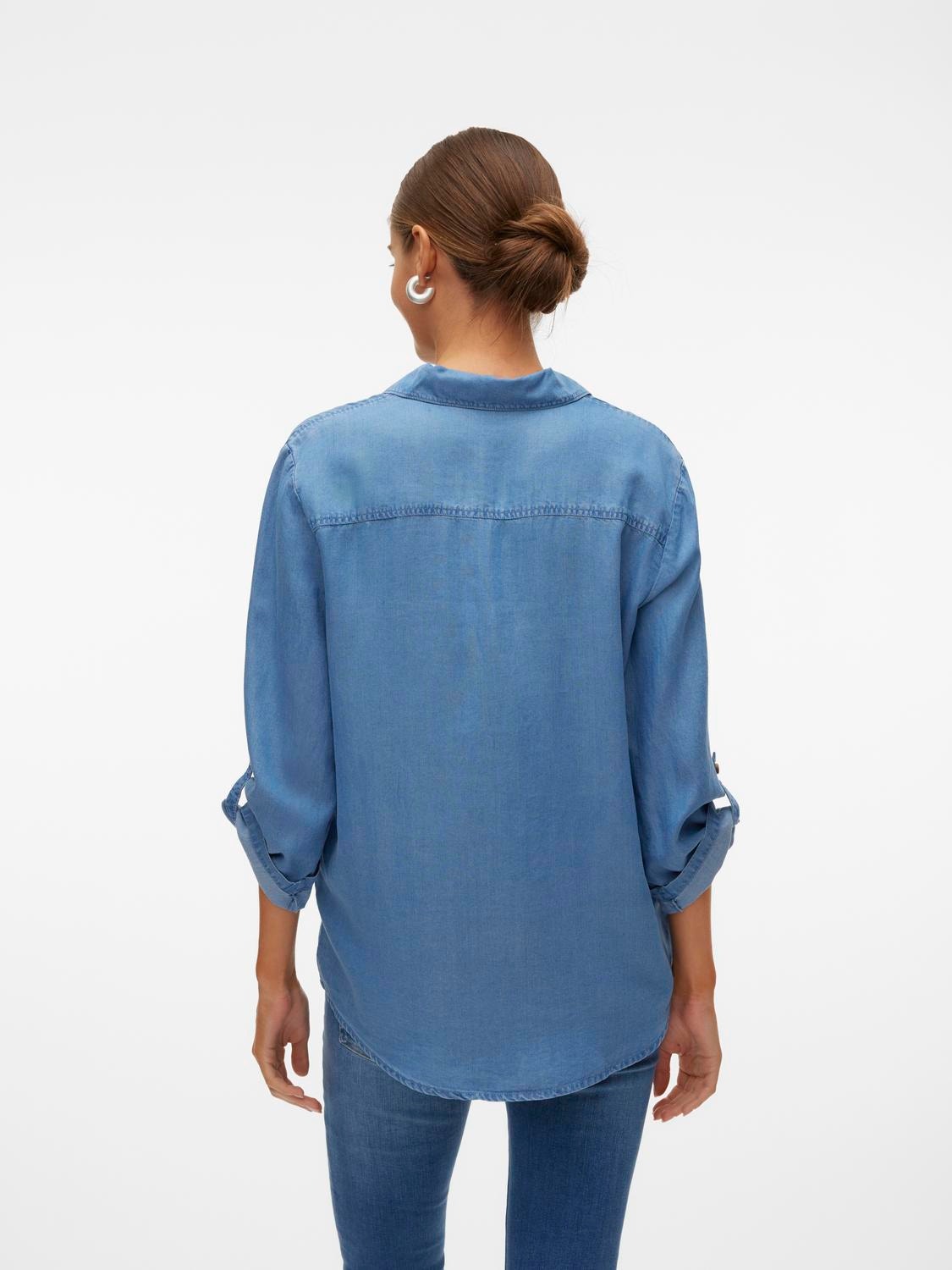 Vero Moda VMBREE Shirt -Medium Blue Denim - 10304863