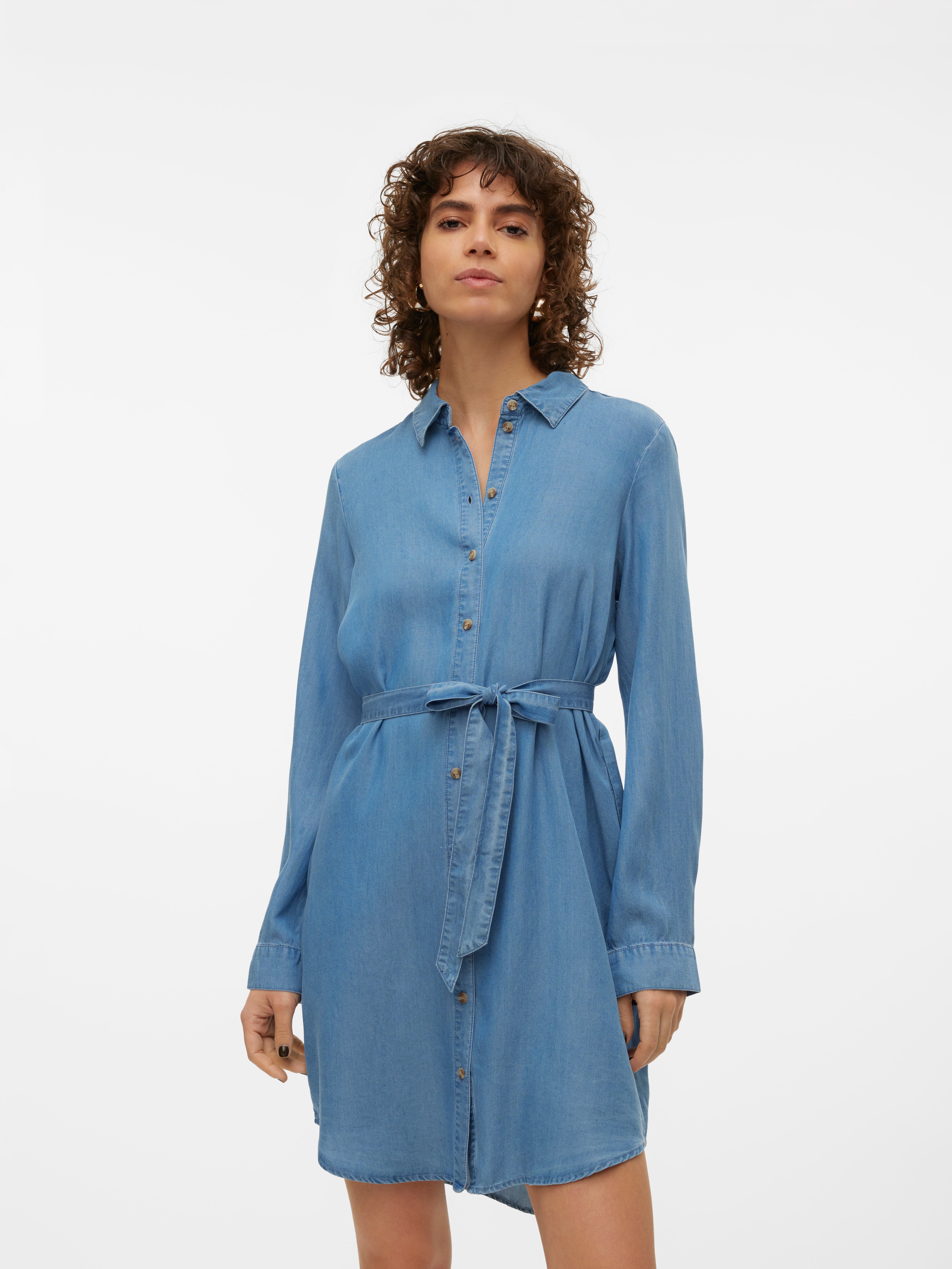 Robe chemise jean vero moda hot sale