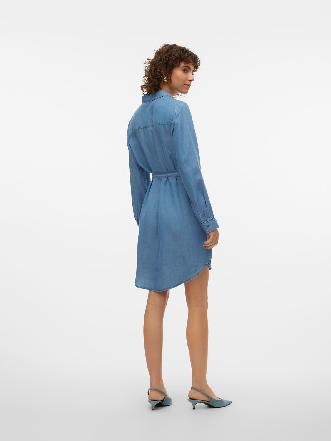 Vero moda hotsell denim shirt dress