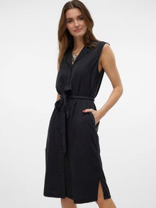 Vero Moda VMBREE Midikjole -Black Denim - 10304888