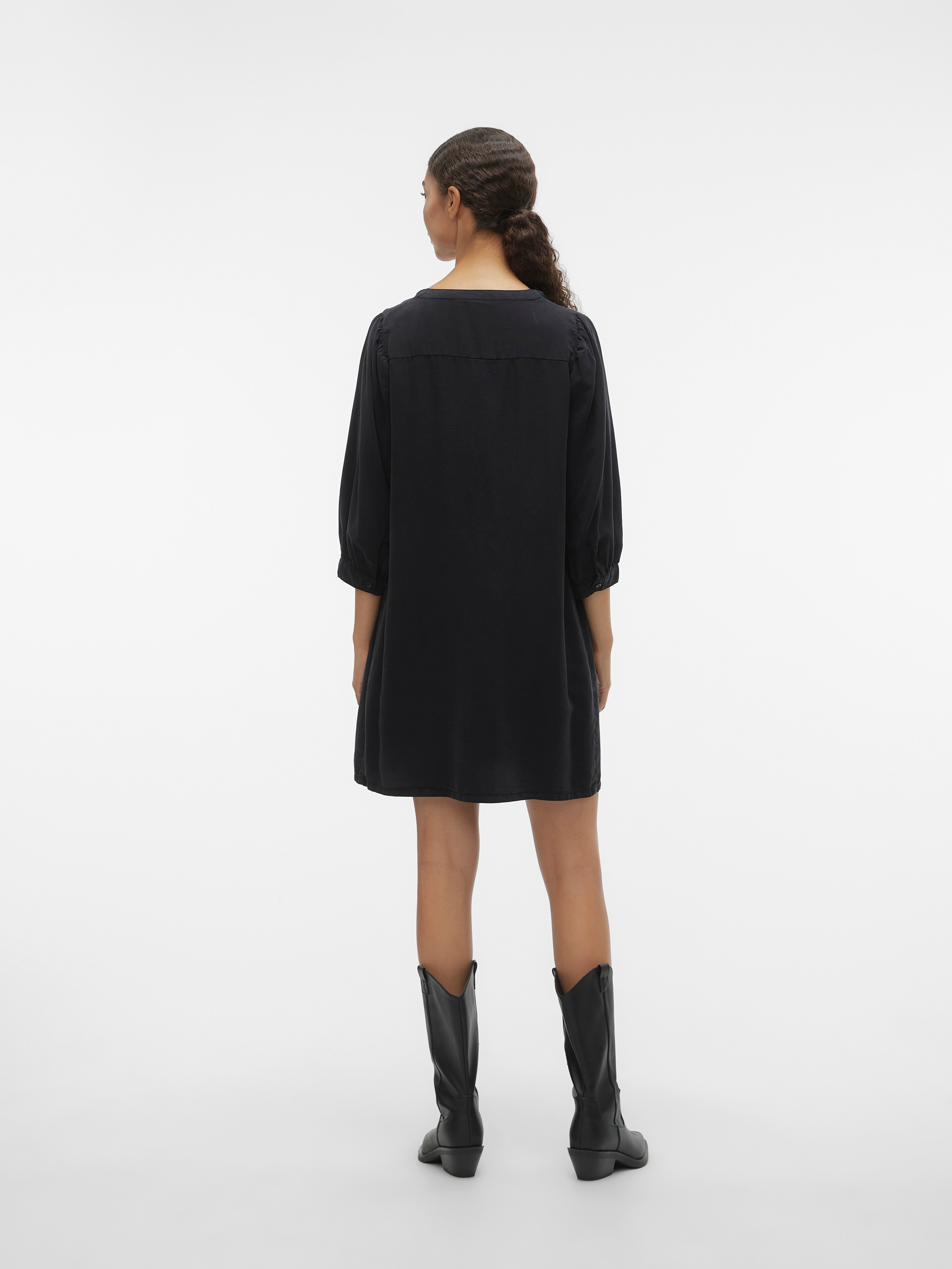 Short loose black dress on sale