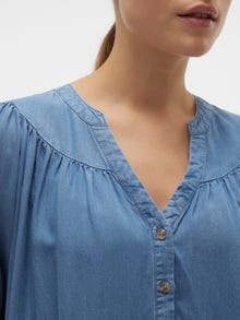 Vero Moda VMBREE Kort kjole -Medium Blue Denim - 10304920