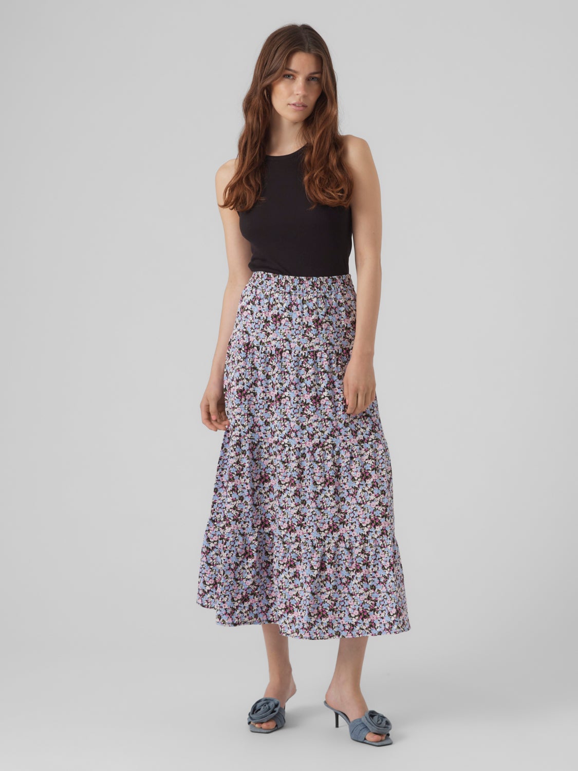 High waisted 2024 maxi skirt 90