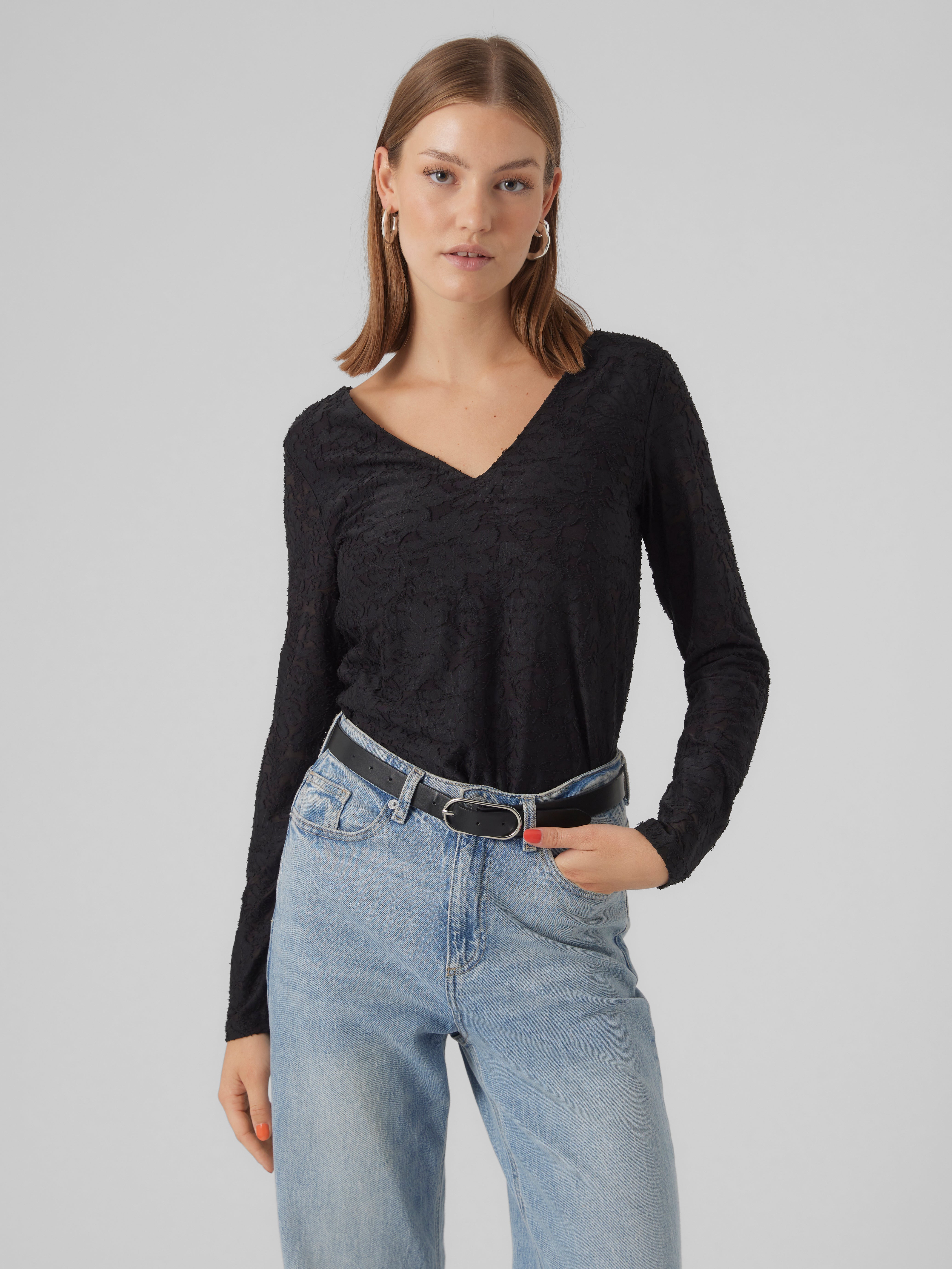 Vero moda v neck top new arrivals