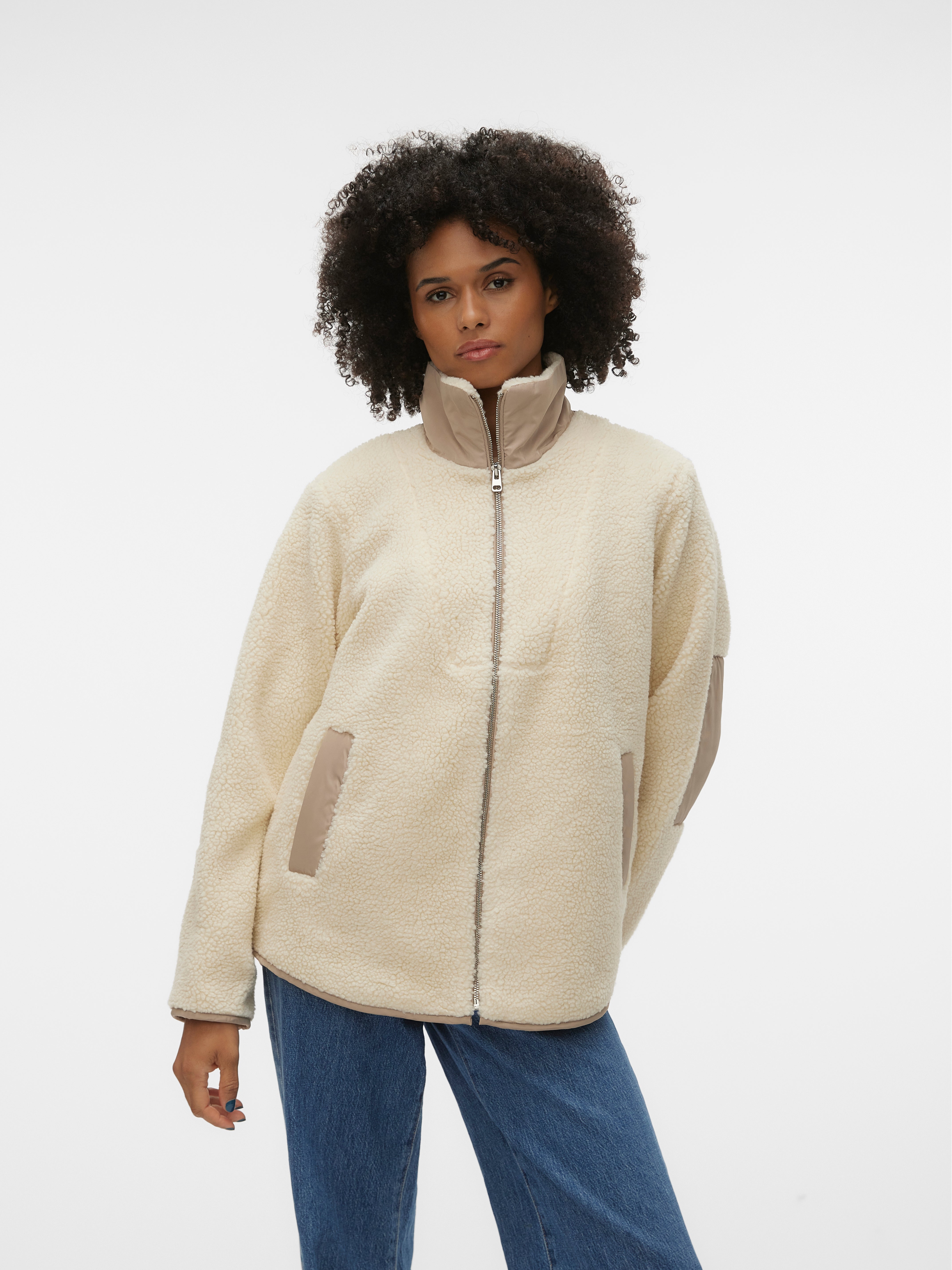 Vero moda hotsell oversized teddy jacket