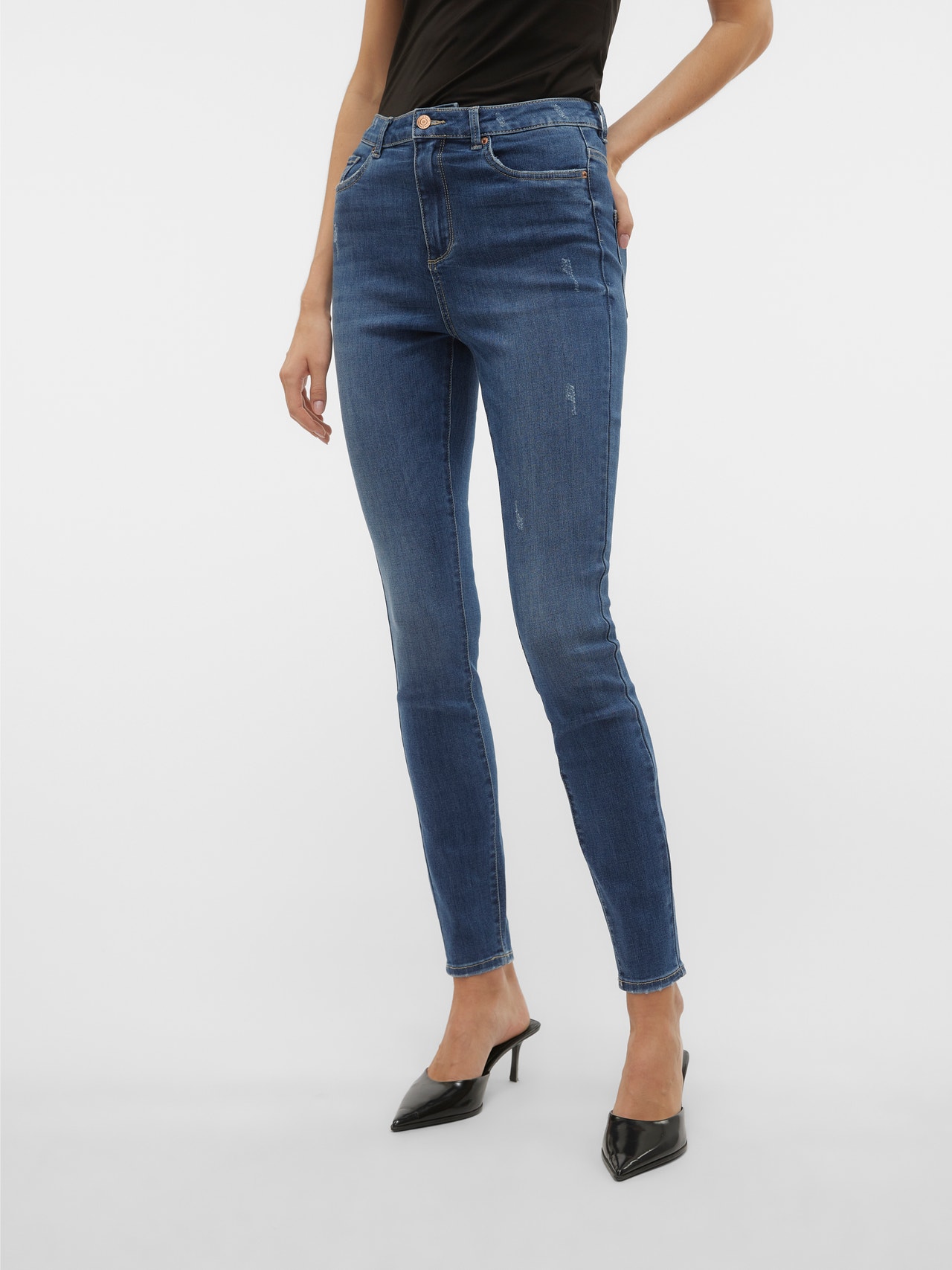 VMSOPHIA High rise Jeans | Vero Moda® Medium Blue 