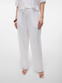 Vero Moda VMLINN Spodnie -Snow White - 10305091