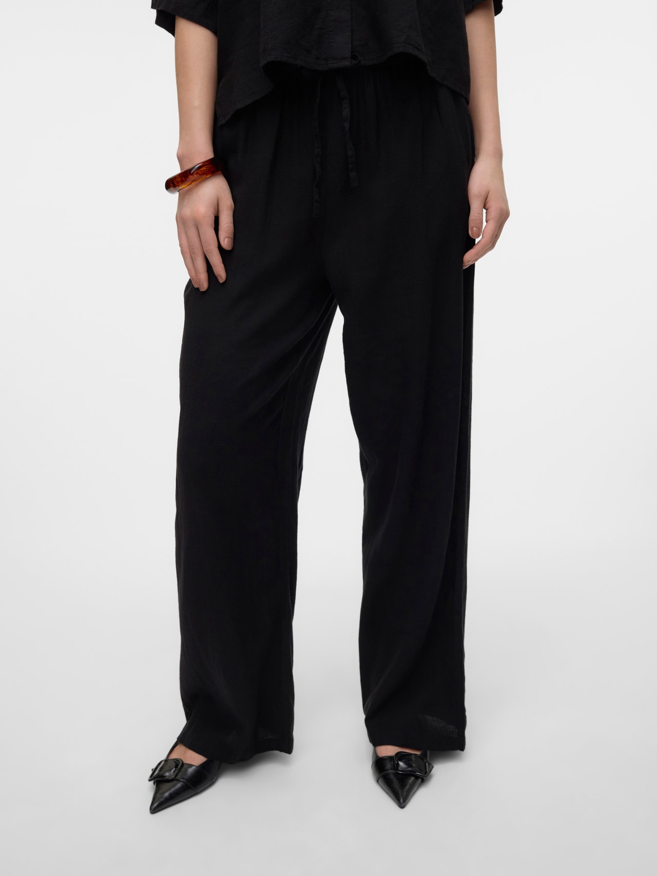 Vero Moda VMLINN Spodnie -Black - 10305091
