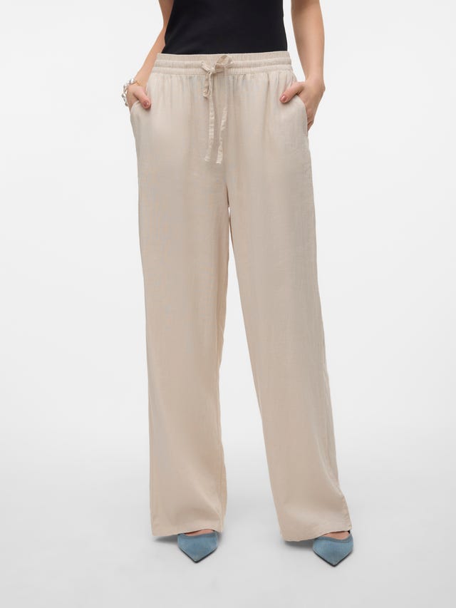 Vero Moda VMLINN Taille moyenne Pantalons - 10305091