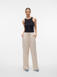 Vero Moda VMLINN Mid waist Broek -Moonbeam - 10305091