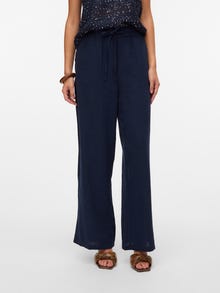 Vero Moda VMLINN Normaali vyötärö Housut -Navy Blazer - 10305091