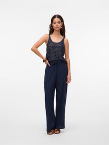 Vero Moda VMLINN Normaali vyötärö Housut -Navy Blazer - 10305091