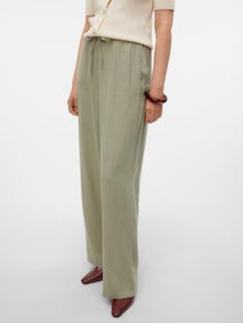 Vero Moda VMLINN Normaali vyötärö Housut -Seagrass - 10305091