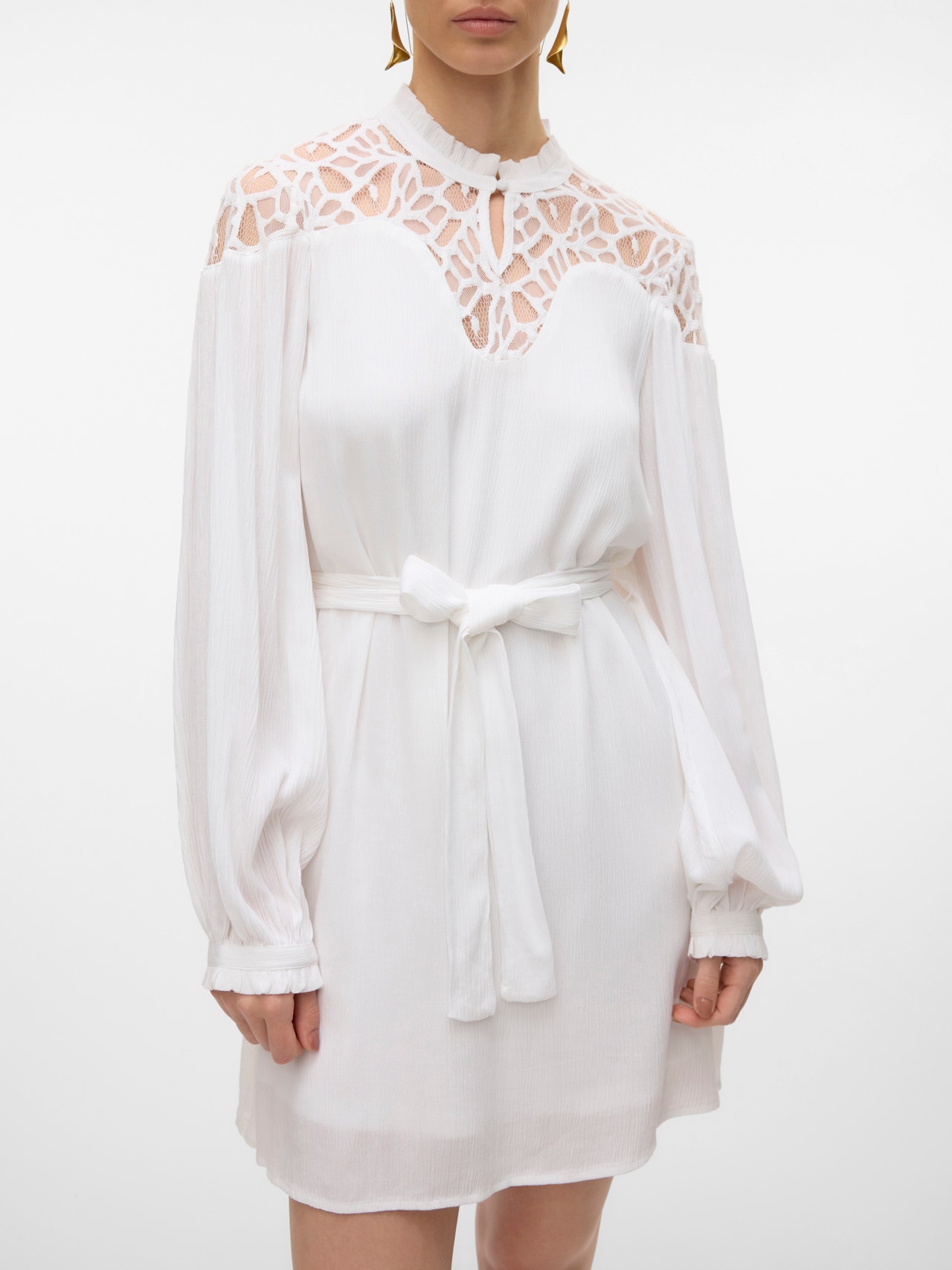 Vero Moda VMJAZMYN Kurzes Kleid -Bright White - 10305096