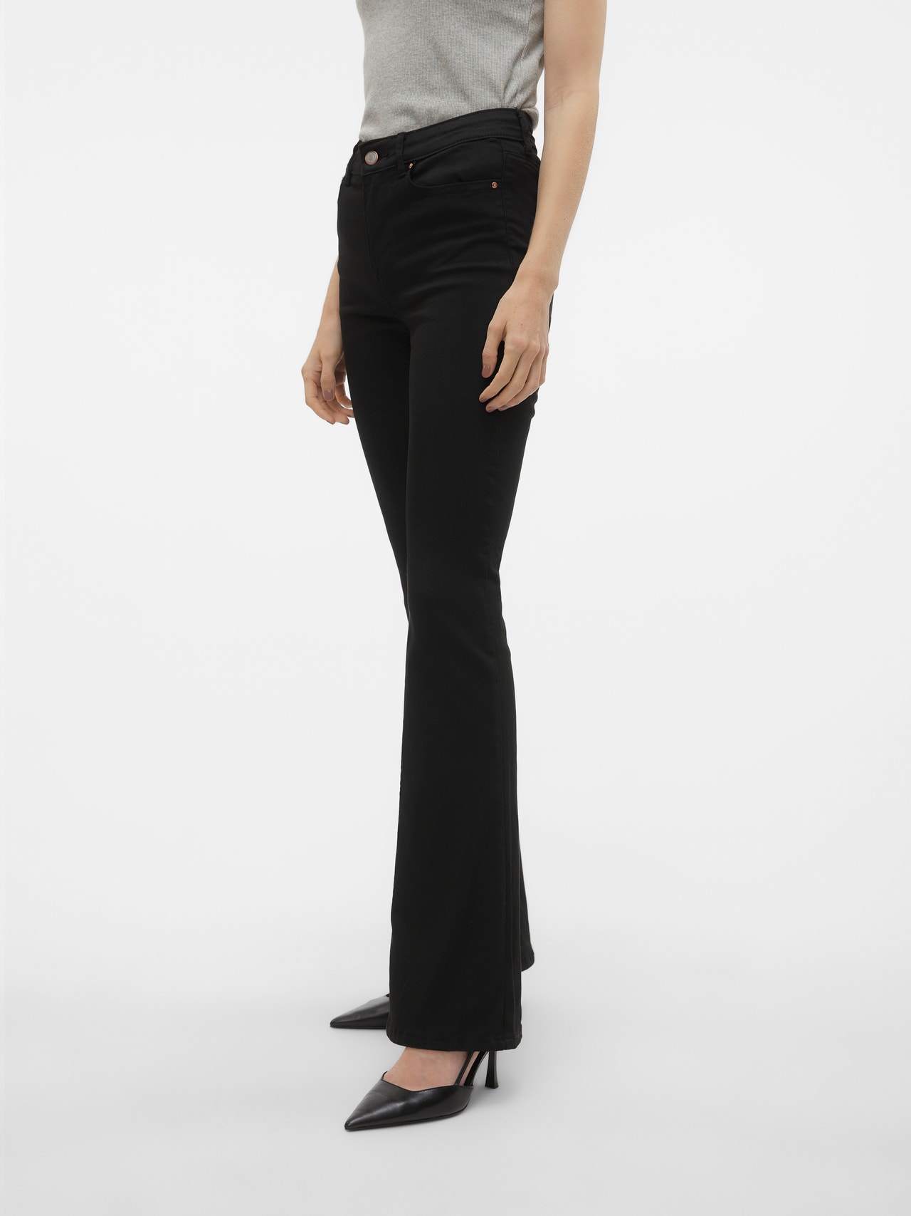 VERO MODA womens Vmflash Mr Flared Jeans Li170 Ga VERO MODA womens Vmflash Mr Flared Jeans Li170 Ga