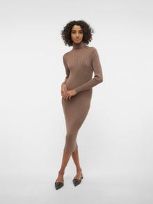 Vero Moda VMWIELD Długa sukienka -Brown Lentil - 10305107