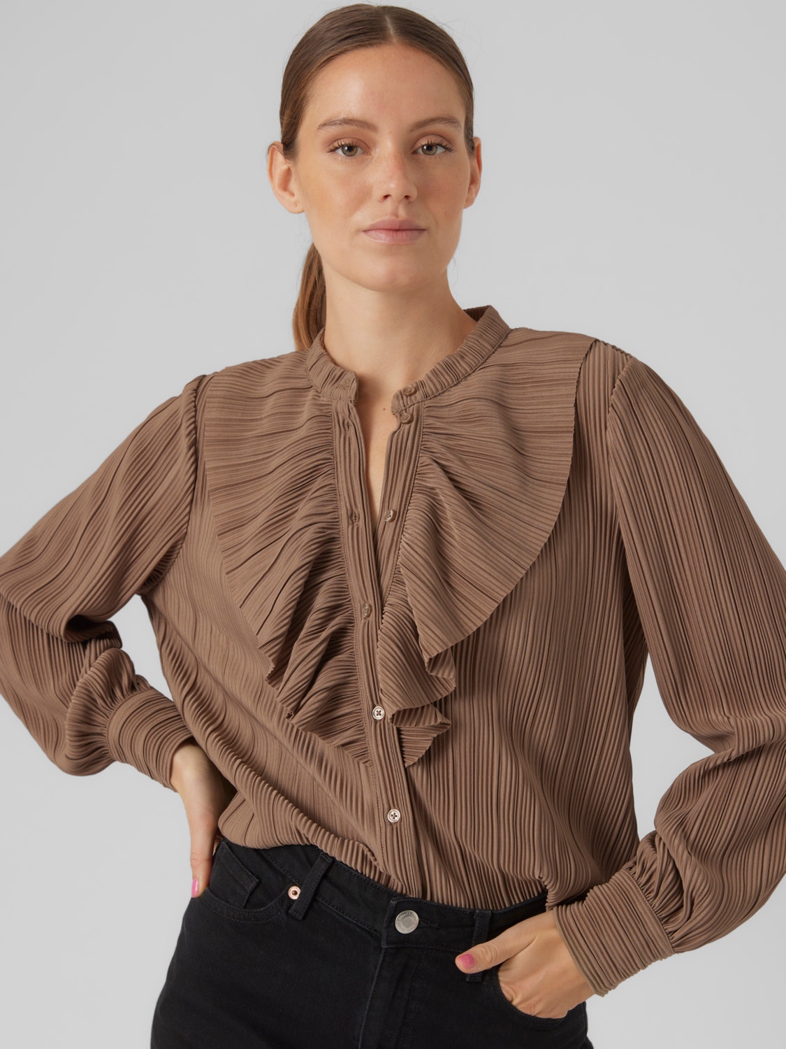 Vero Moda VMAURORA Overhemd -Brown Lentil - 10305154