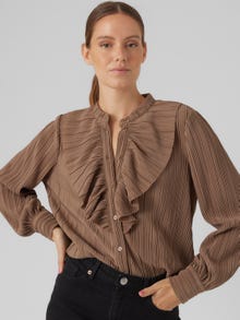 Vero Moda VMAURORA Shirt -Brown Lentil - 10305154
