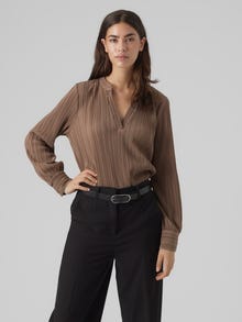 Vero Moda VMAURORA Tops -Brown Lentil - 10305156