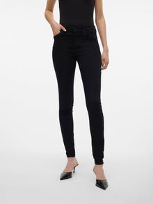 Vero Moda VMALIA Mid rise Slim Straight Fit Jeans -Black - 10305170