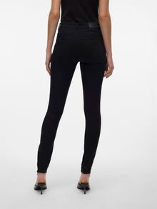 Vero Moda VMALIA Mid rise Slim Straight Fit Jeans -Black - 10305170