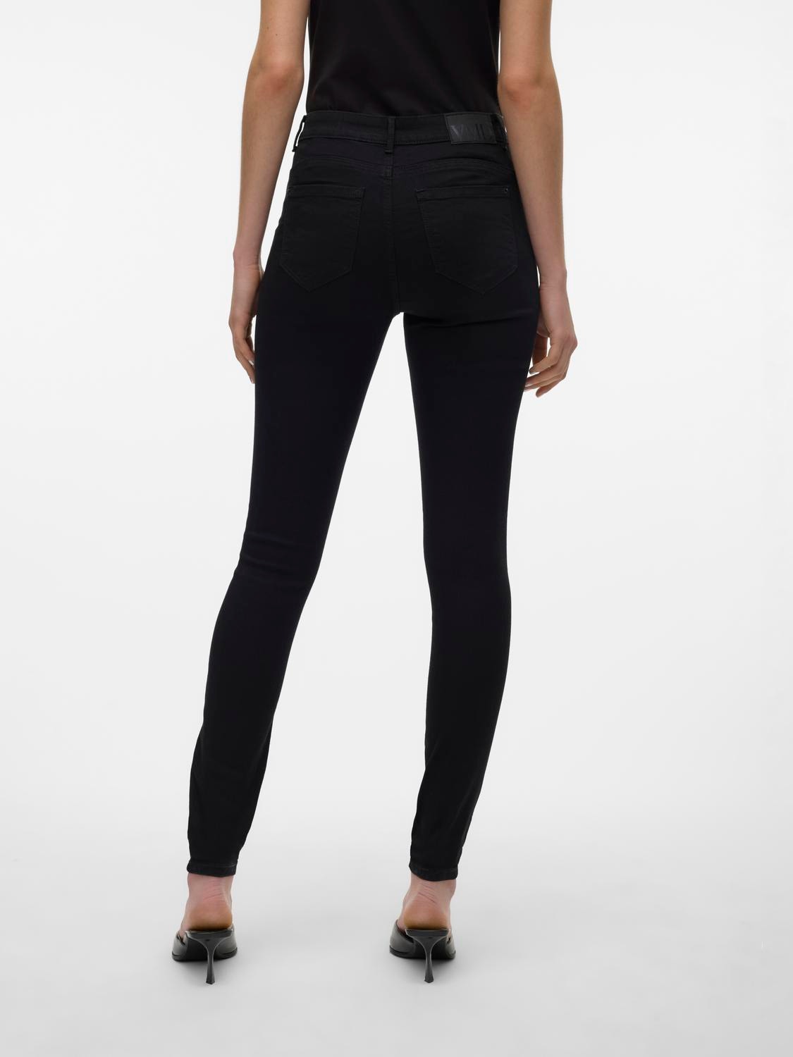 Vero Moda VMALIA Slim straight fit Jeans -Black - 10305170