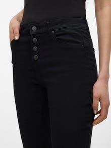 Vero Moda VMALIA Mid rise Slim Straight Fit Jeans -Black - 10305170