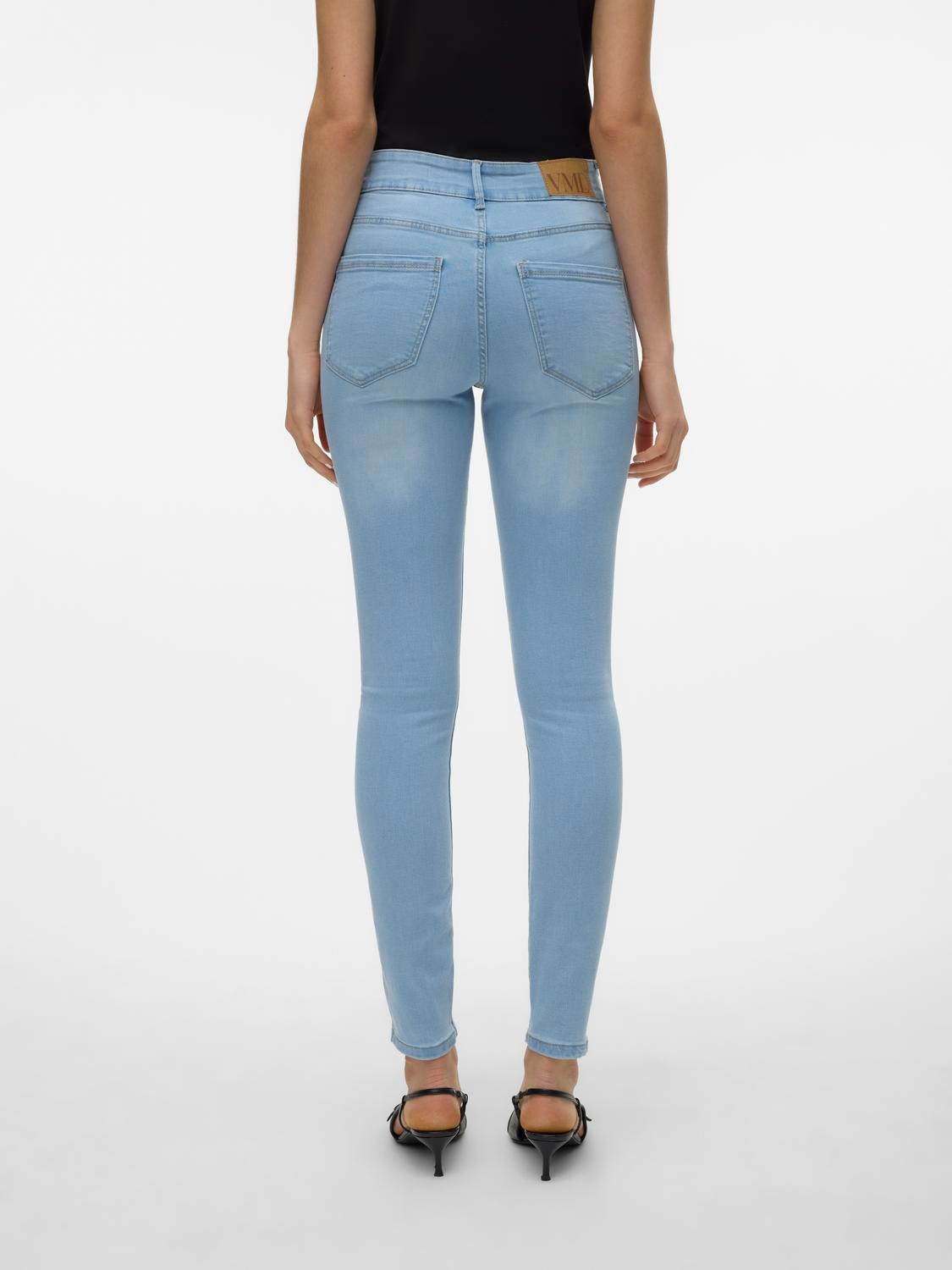 Vero Moda VMSOPHIA Slim Fit Jeans -Light Blue Denim - 10305173