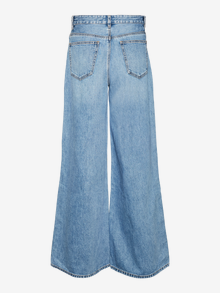 Vero Moda VMANNET Middels høyt snitt Wide Fit Jeans -Medium Blue Denim - 10305190
