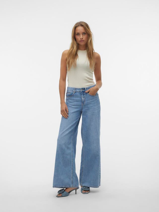 Vero Moda VMANNET Mid rise Wide Fit Jeans - 10305190