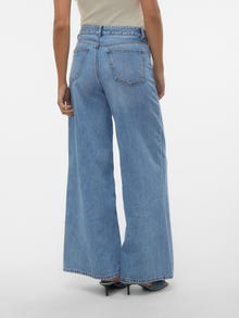 Vero Moda VMANNET Mid rise Wide Fit Jeans -Medium Blue Denim - 10305190