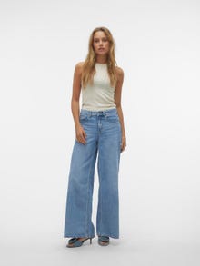 Vero Moda VMANNET Weit geschnitten Jeans -Medium Blue Denim - 10305190