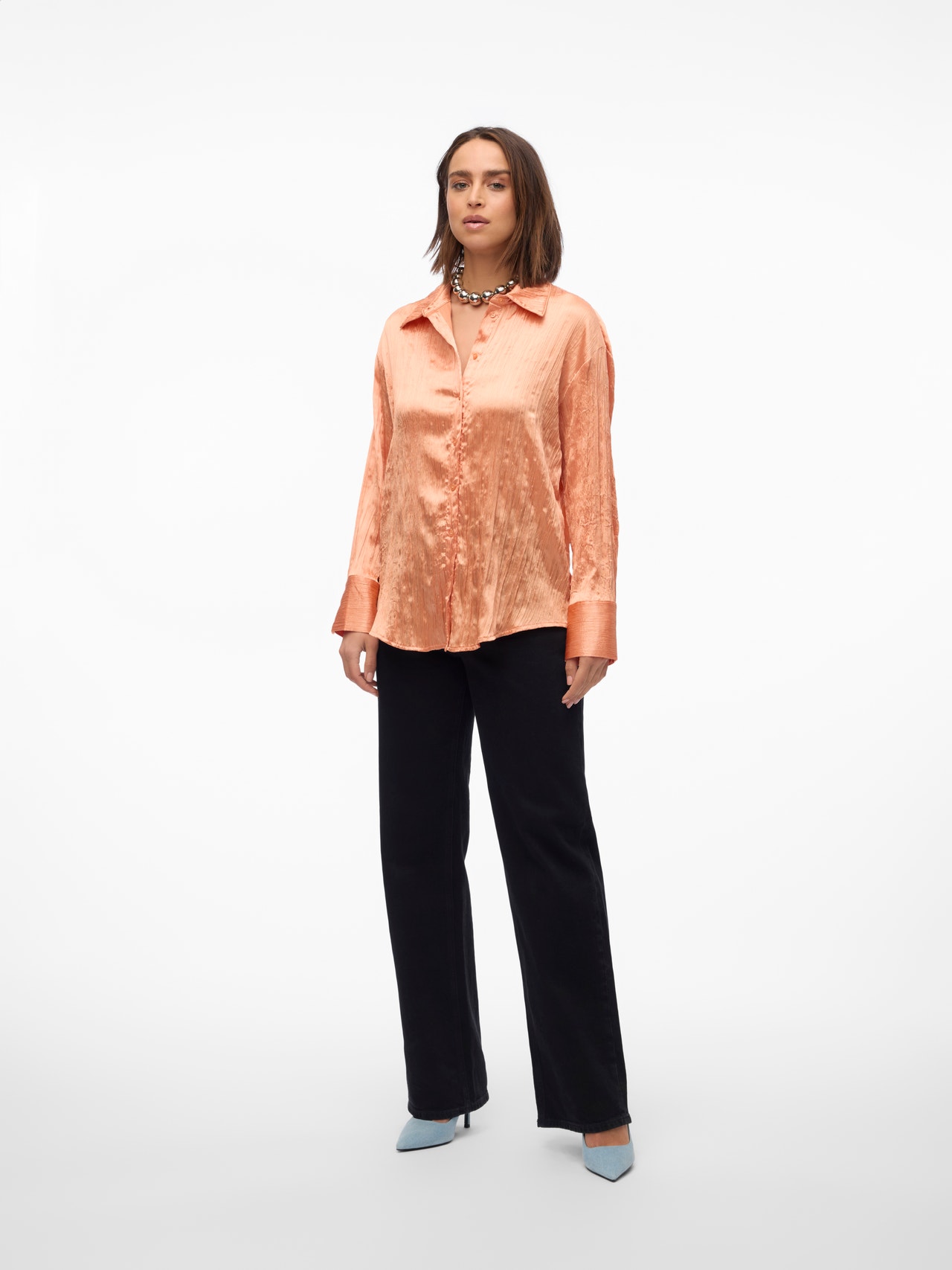 Vero Moda VMJOHAHA Shirt -Peach Bloom - 10305198