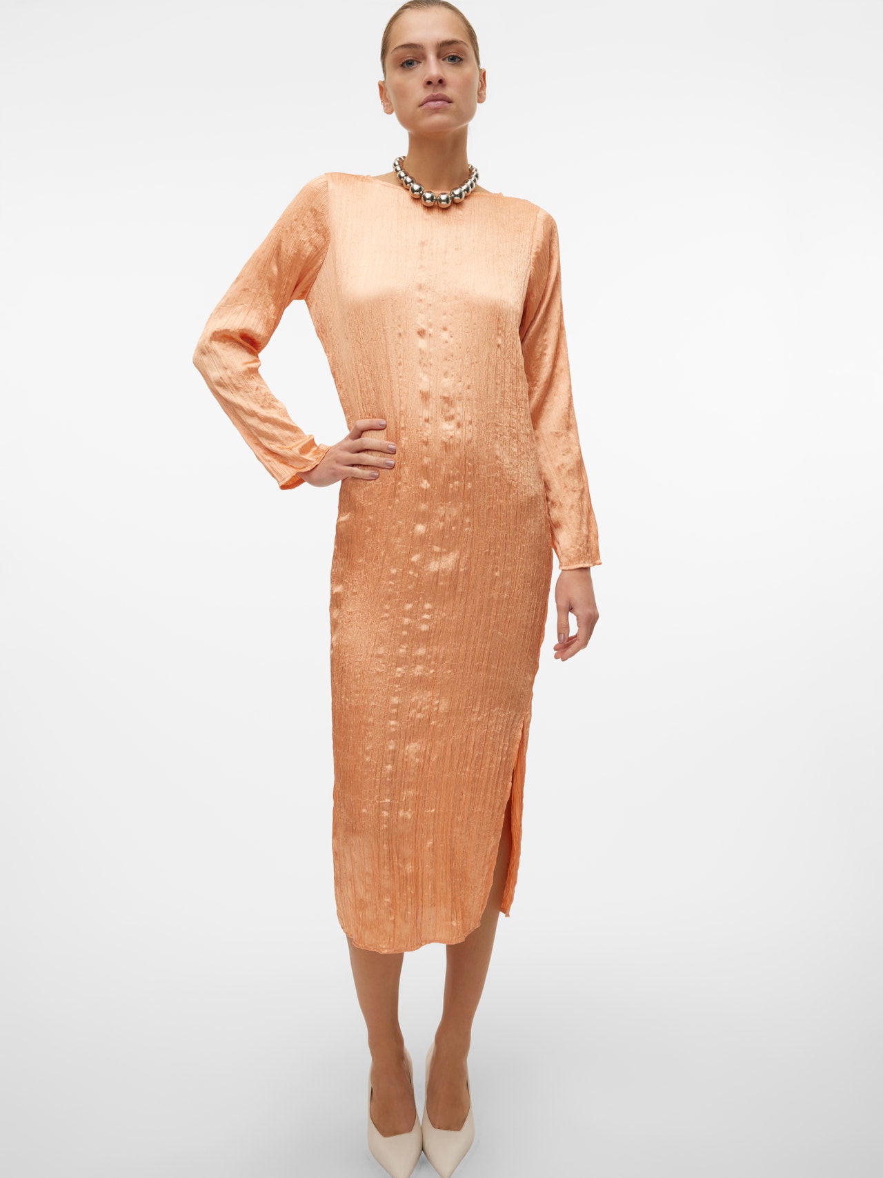 Vero Moda VMJOHAHA Midi dress -Peach Bloom - 10305201
