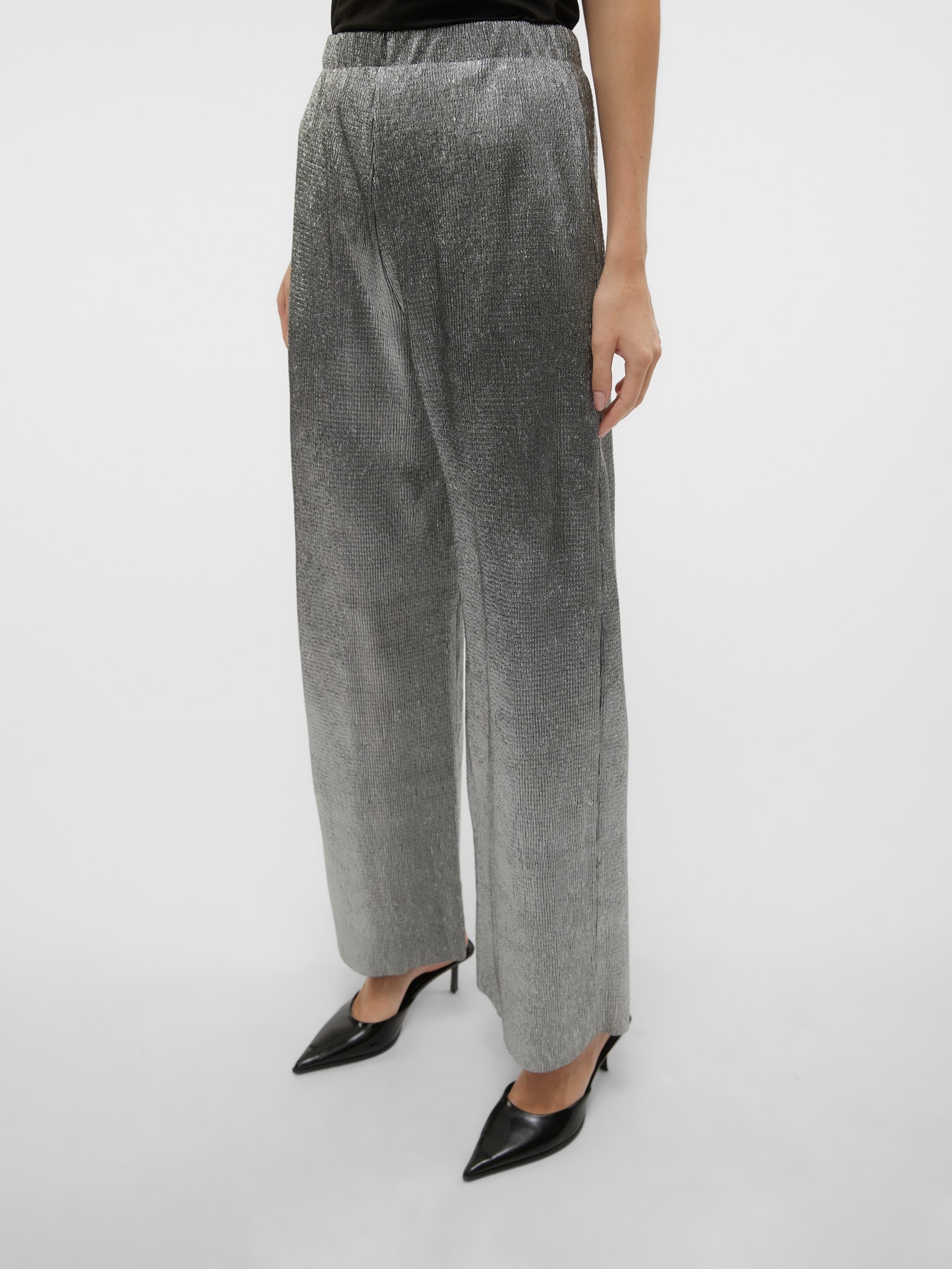 Vero Moda VMFELINE Trousers -Silver - 10305250