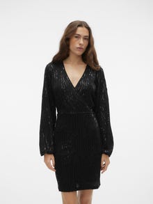 Vero Moda VMJENNY Kort kjole -Black - 10305252