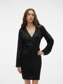 Vero Moda VMJENNY Kort kjole -Black - 10305252
