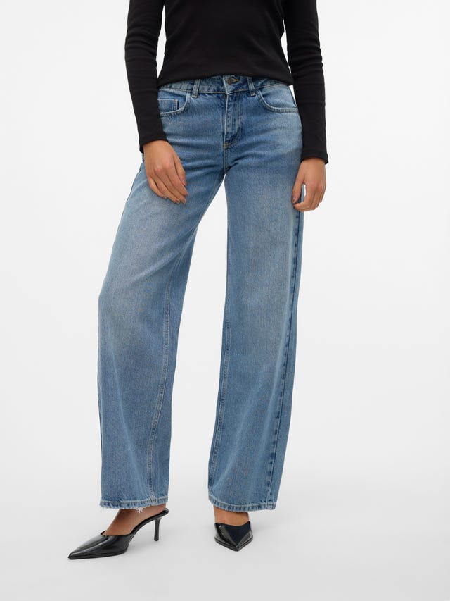 Vero Moda SNRANCY Medelhög midja Vid passform Jeans - 10305265