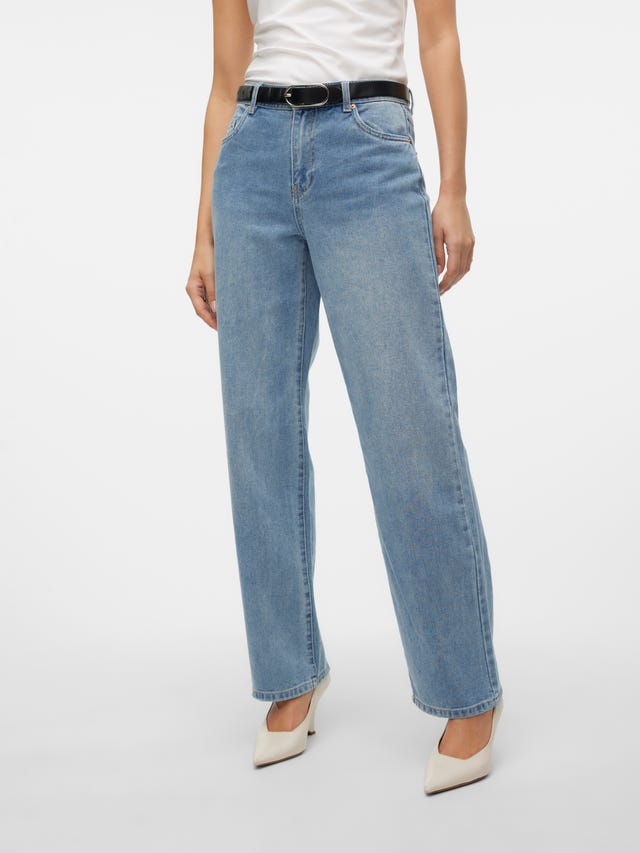 Vero Moda VMEVELYN Niedrige Taille Locker geschnitten Jeans - 10305301