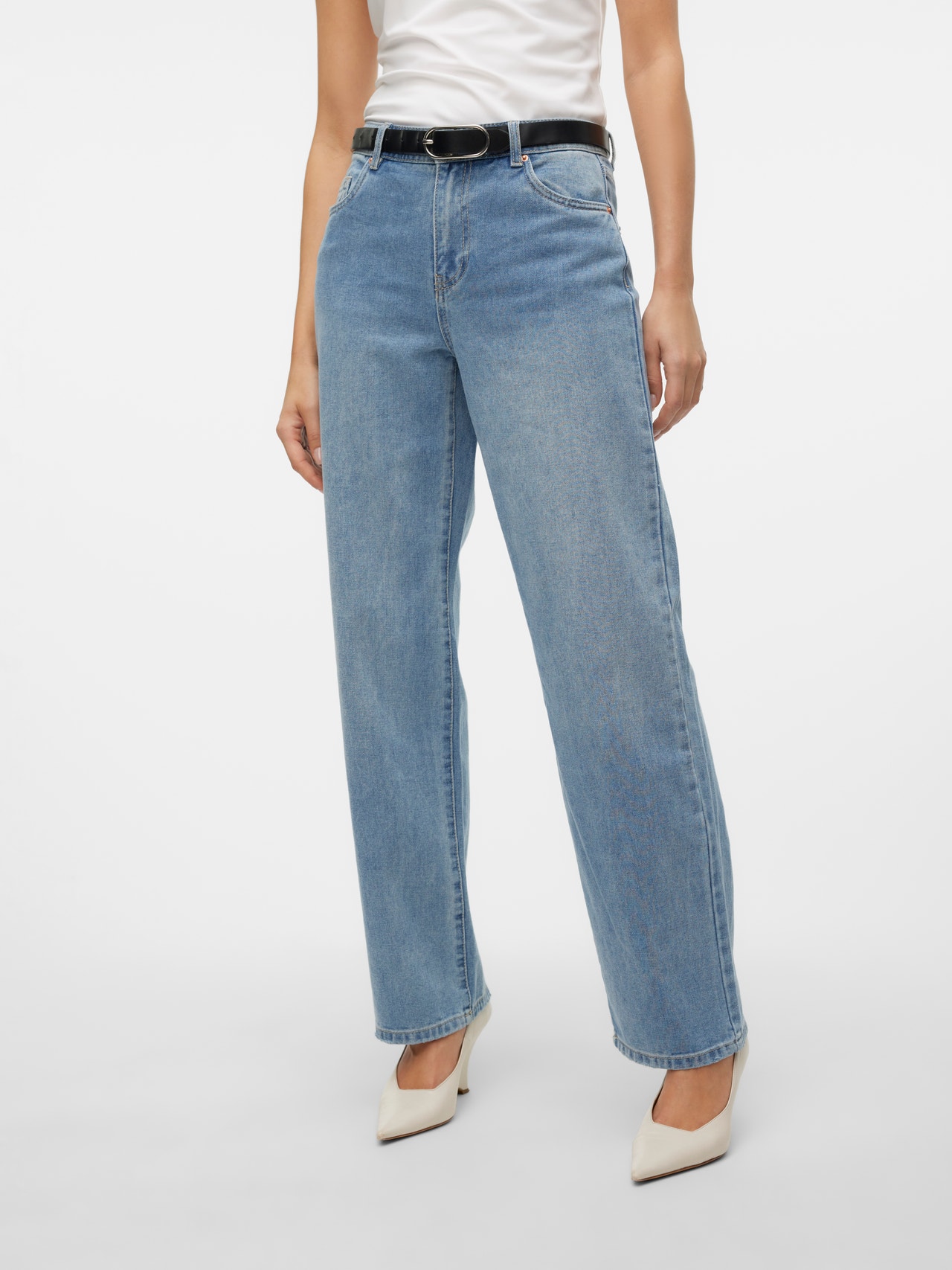 Vero Moda VMEVELYN Loose Fit Jeans -Light Blue Denim - 10305301