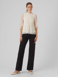 Vero Moda VMVIOLA Top -Birch - 10305302