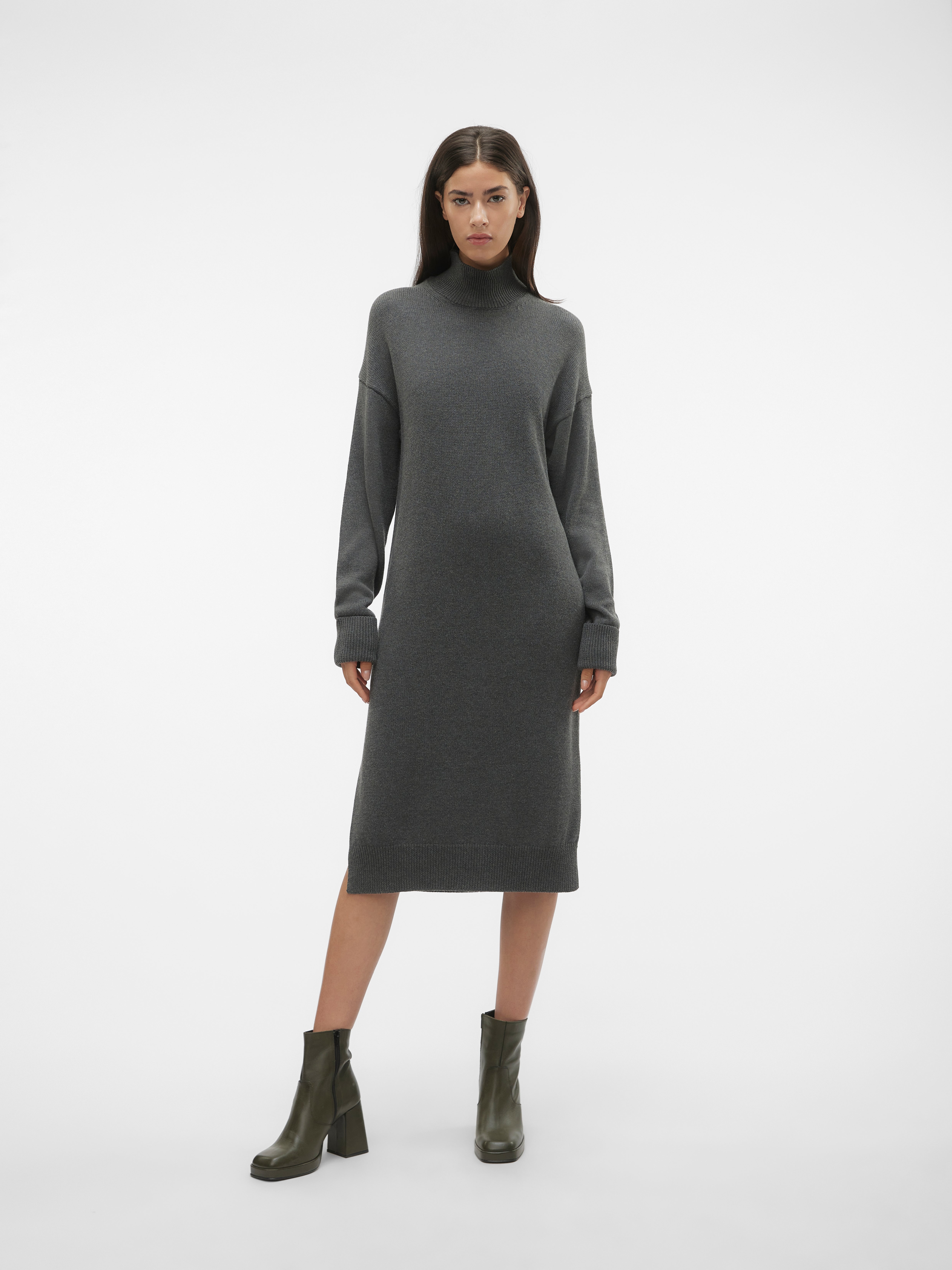 VMHALDIS Midi dress Dark Grey Vero Moda