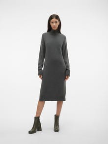 Vero Moda VMHALDIS Midi-jurk -Dark Grey Melange - 10305306