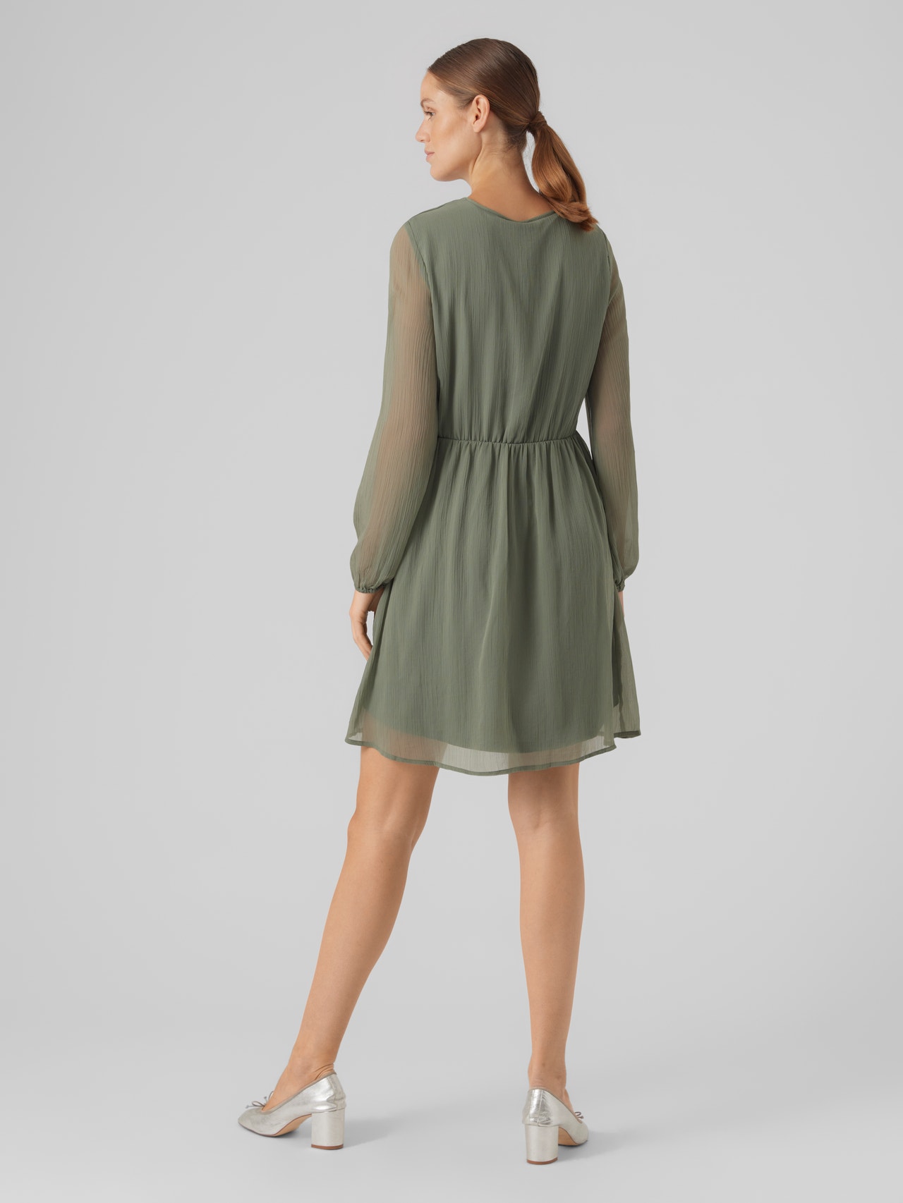 Vero Moda VMVILLA Kort kjole -Laurel Wreath - 10305309