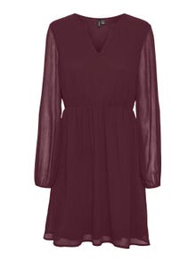 Vero Moda VMVILLA Krótka sukienka -Winetasting - 10305309